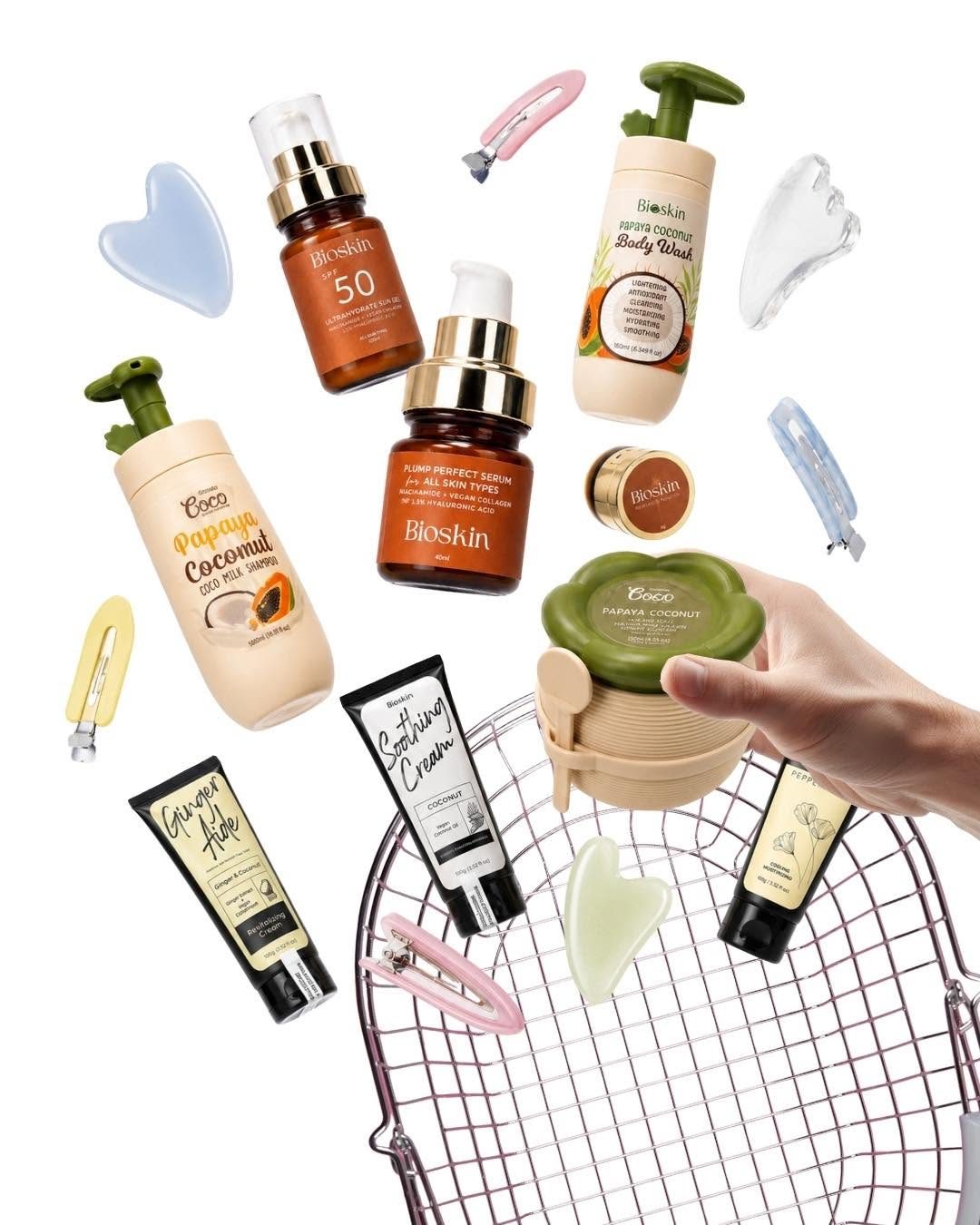 Bioskin Coco Soap and Body Wash arrangement